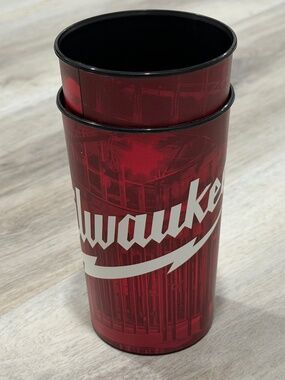 Milwaukee Tools 22oz Plastic Cups Tumblers Set of 2 Promotional Collectible